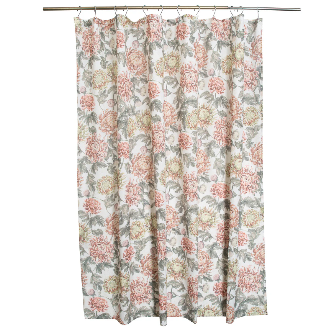 Shower Curtain, Fall Peony - Image 2