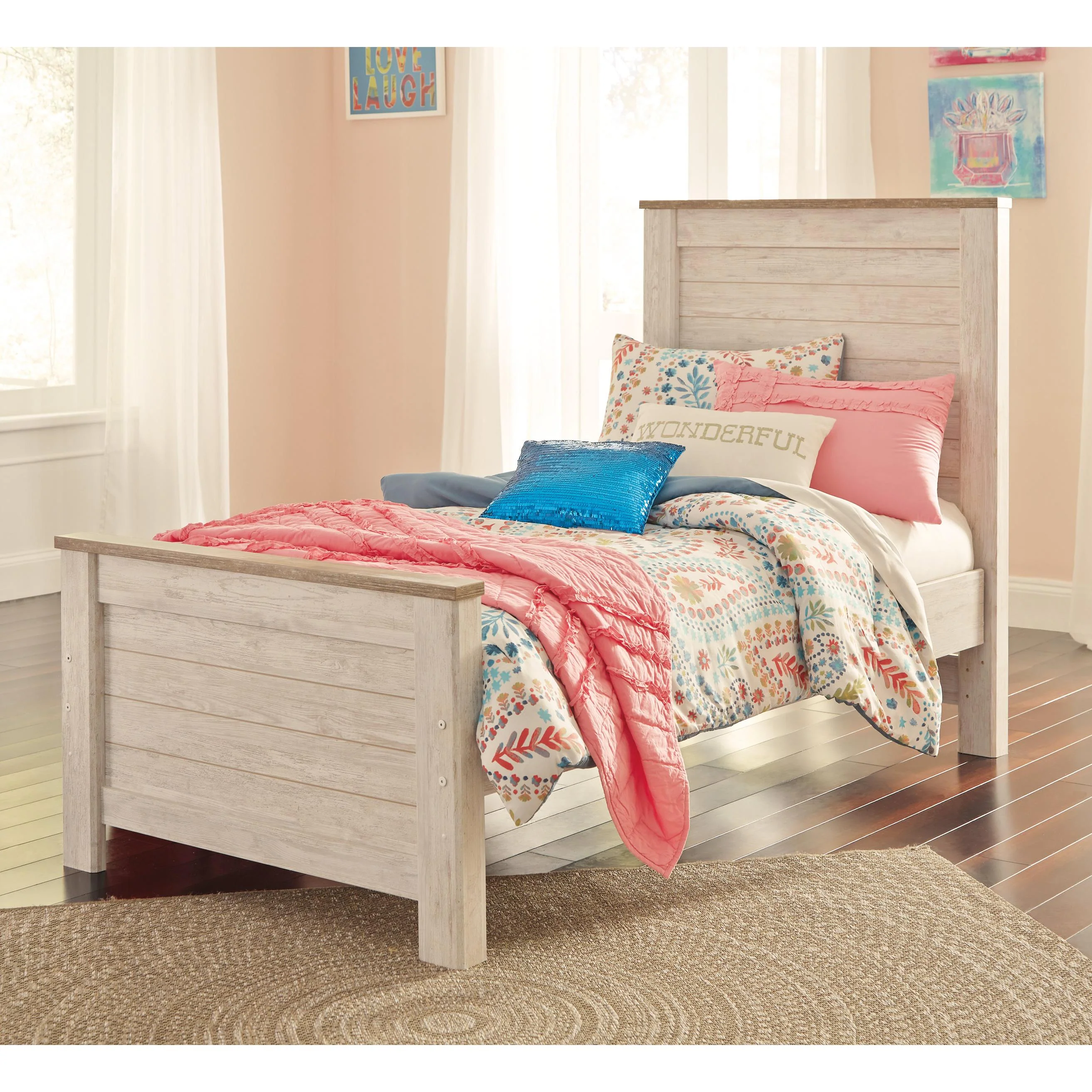 Signature Design by Ashley Willowton B267B15 Twin Panel Bed - Image 1