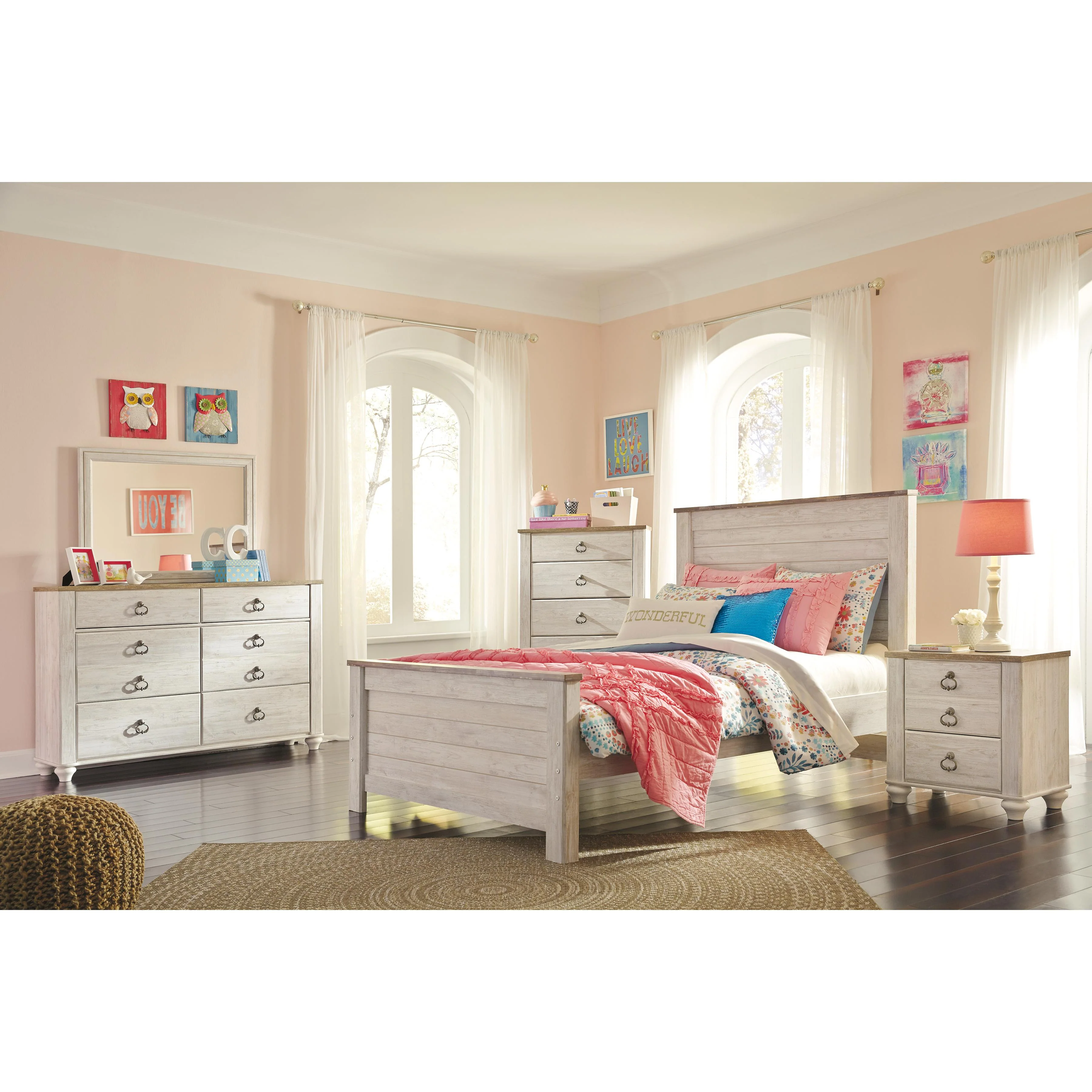 Signature Design by Ashley Willowton B267B17 Full Panel Bed - Image 2