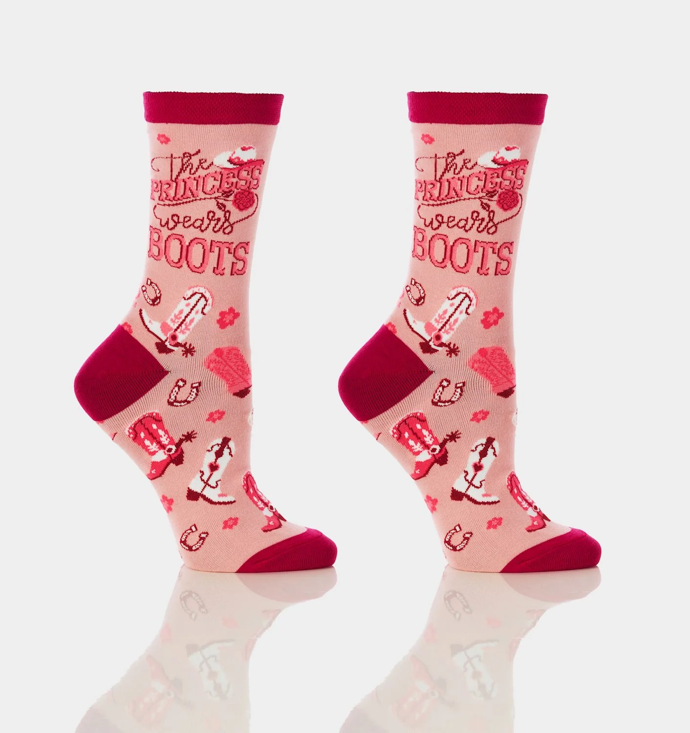 Women Sock "Princess wears Boots" - Image 1