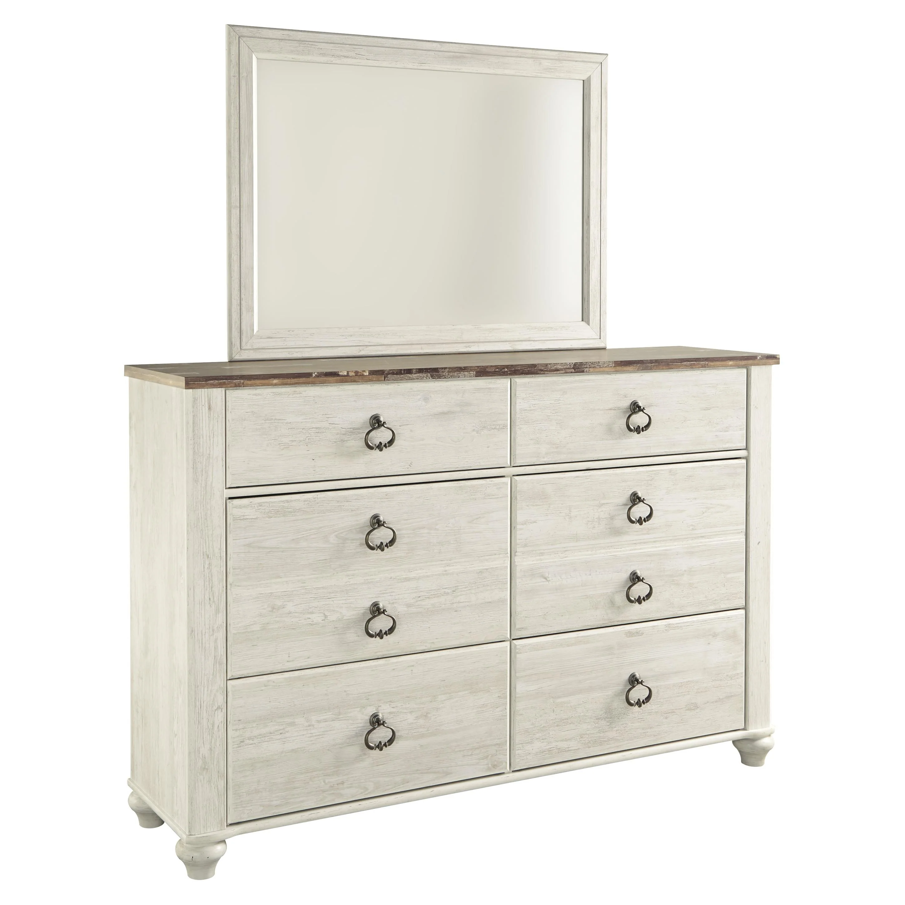 Signature Design by Ashley Willowton 6-Drawer Dresser with Mirror B267-31/B267-36 - Image 1