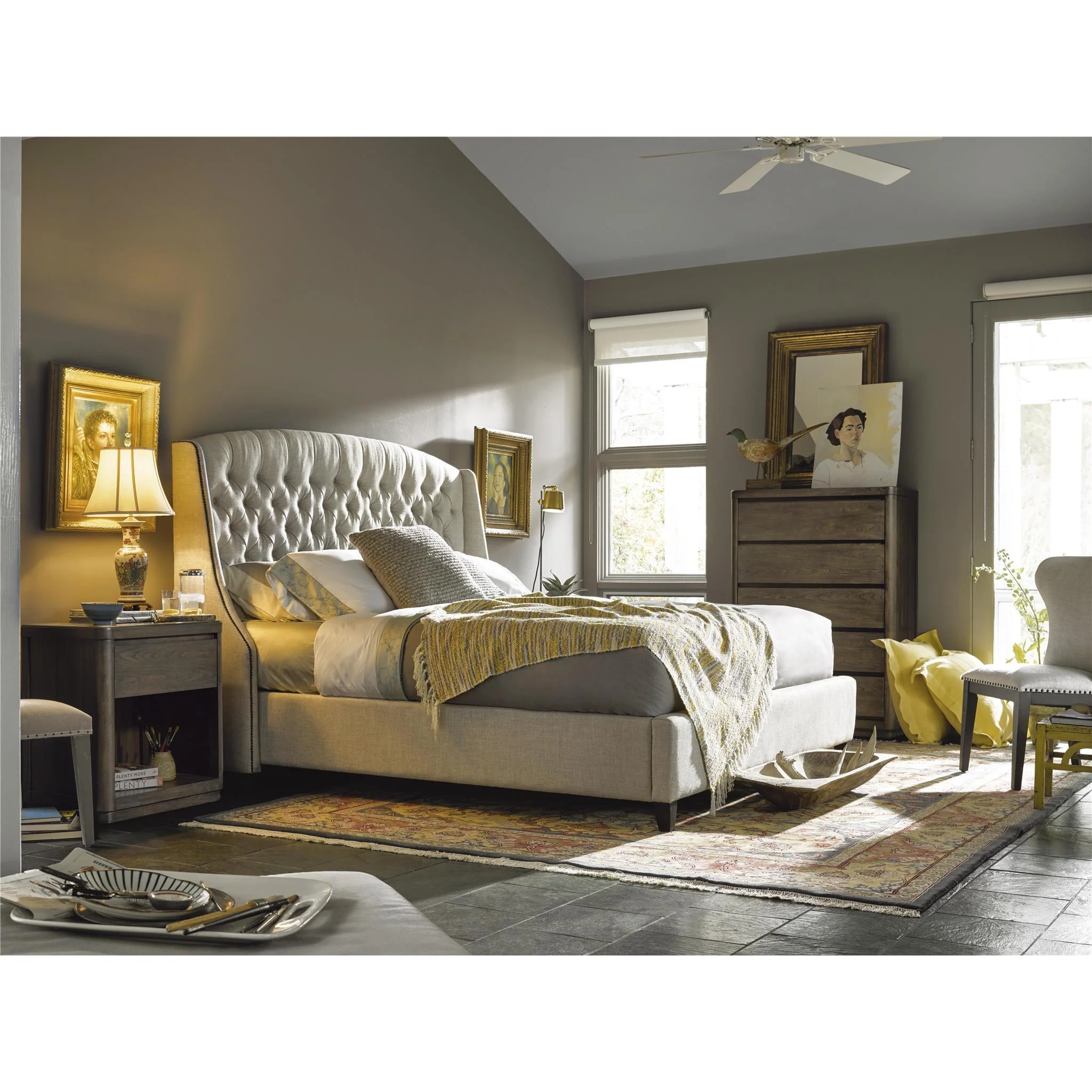 Universal Furniture Halston King Upholstered Bed 55226F/552260 - Image 3