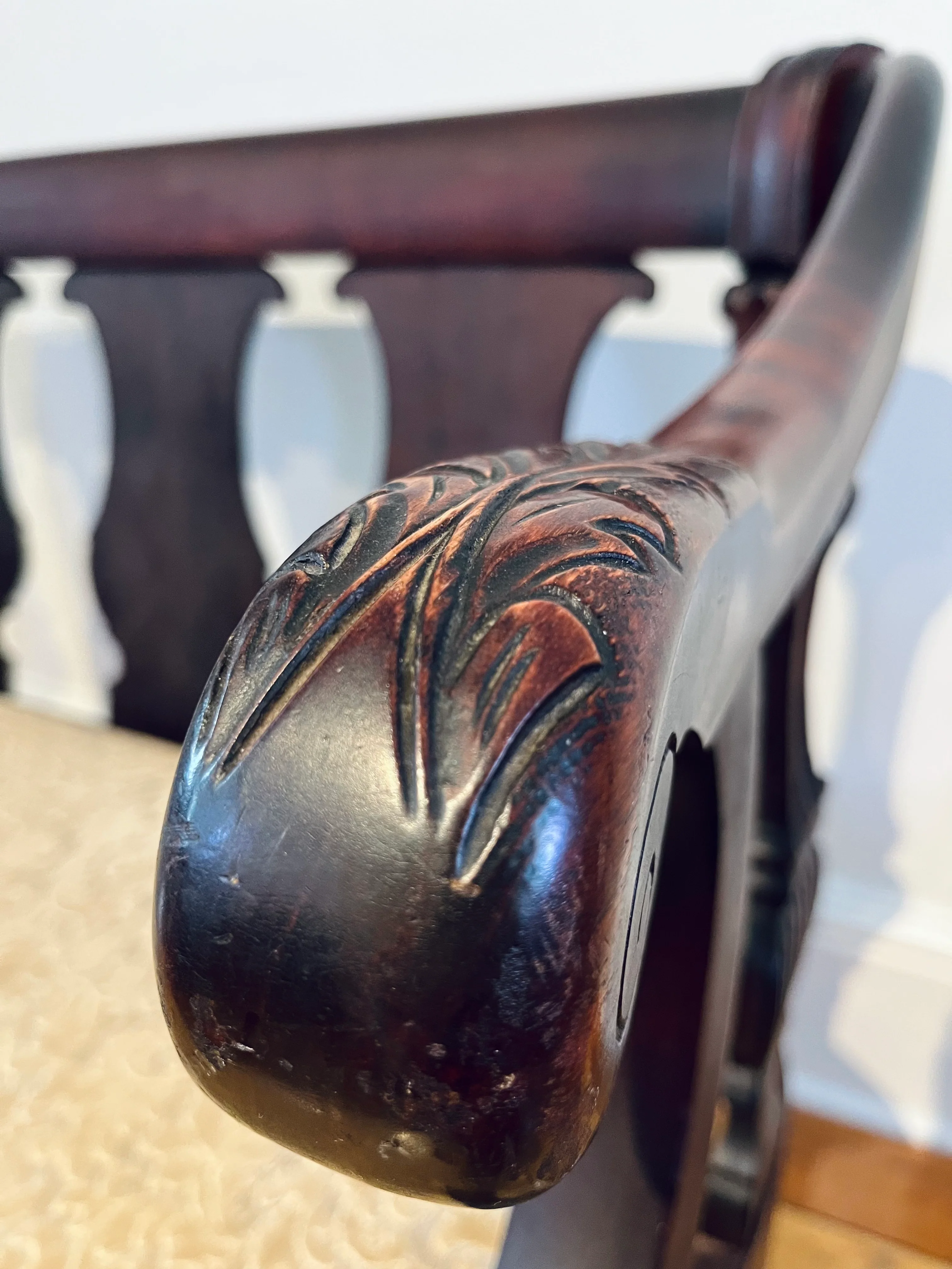 Georgian Revival Mahogany Settee - Image 3