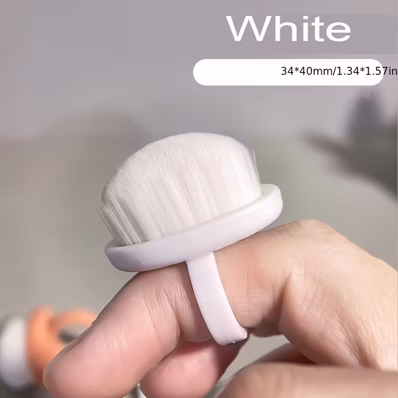 Dust Remover Brushes Ring-Shaped Manicure & Pedicure Tool with Soft Bristles - Image 2