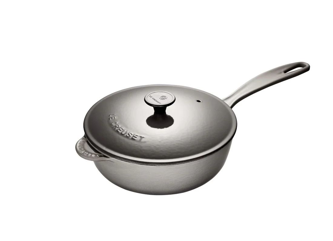 Saucier Pan, Oyster Enameled Cast Iron