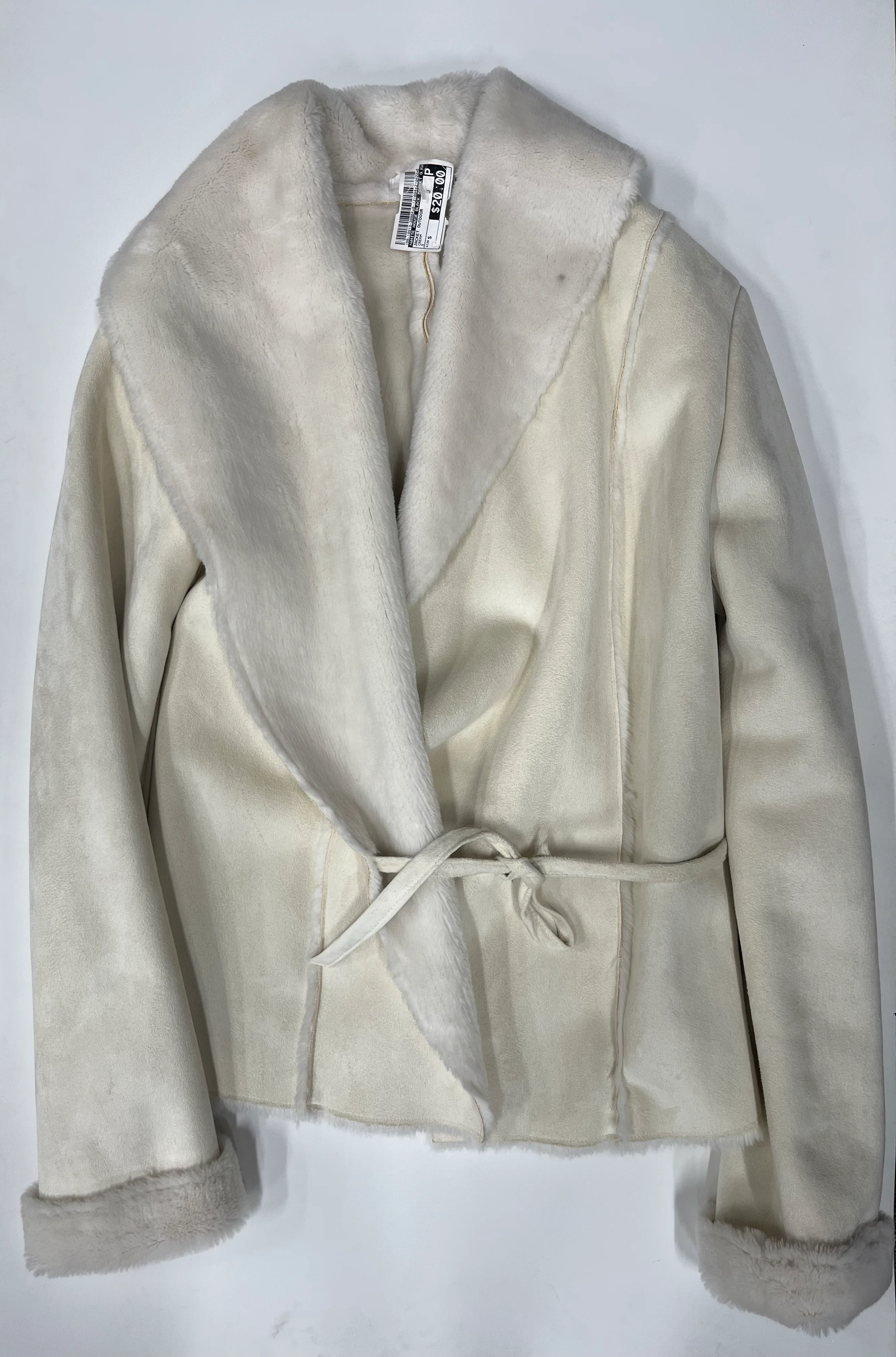 White House Black Market Open Wrap Jacket Cream Size S - Image 1