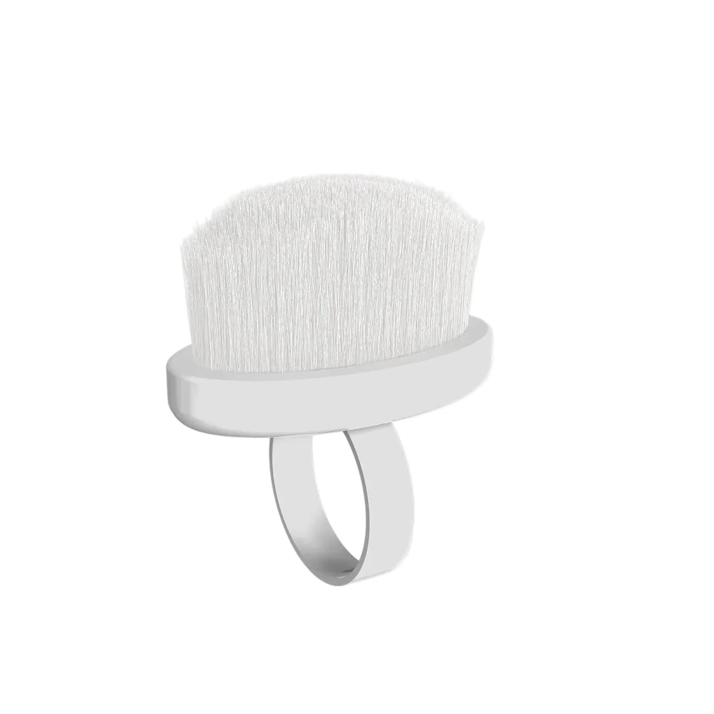 STALEKS – Finger ring manicure brush for dust removal EXPERT 03 mini (10 pcs)- DBE-03-10