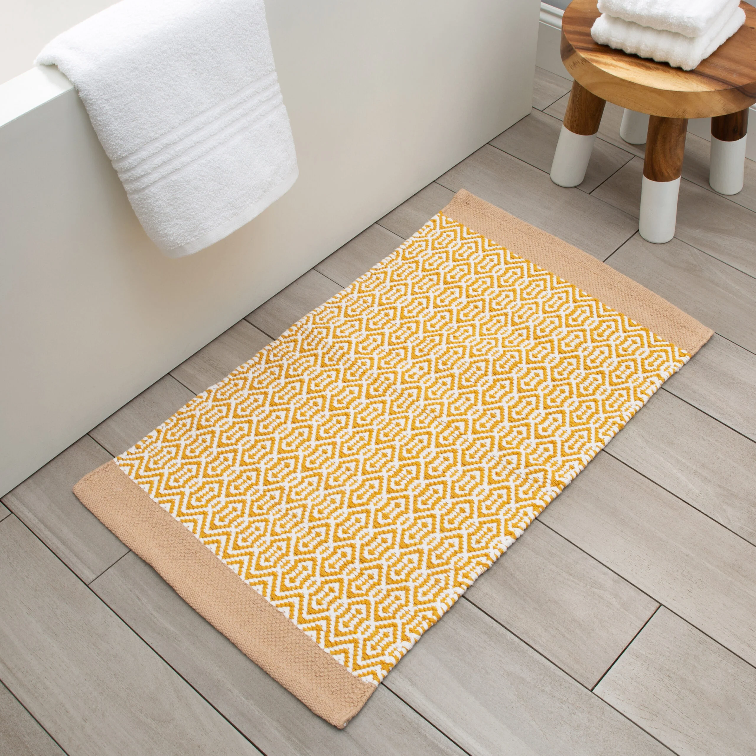 Bath Mat, Carmen Yellow - Image 1