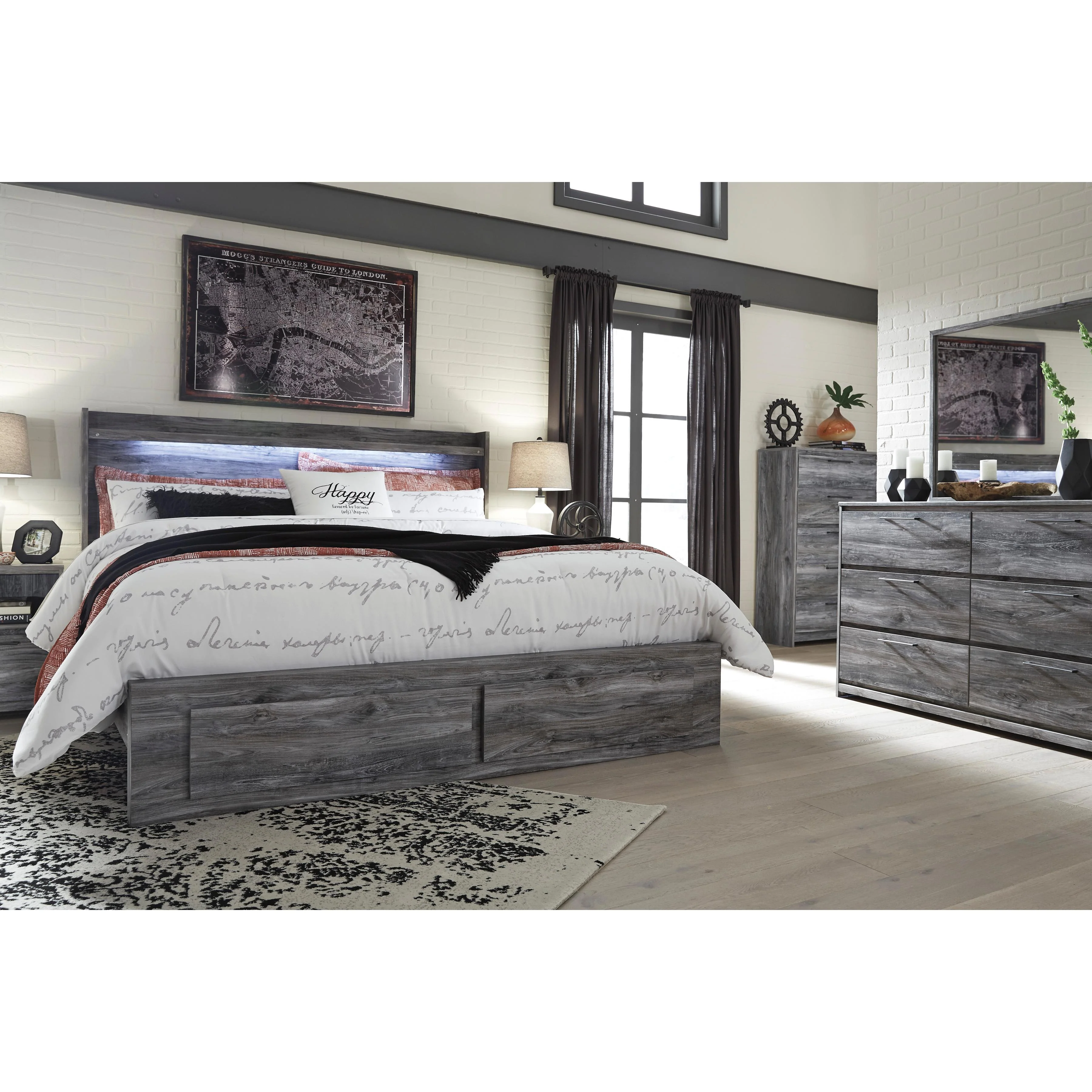 Signature Design by Ashley Baystorm King Panel Bed with Storage B221-58/B221-56S/B221-60/B221-60/B100-14 - Image 3