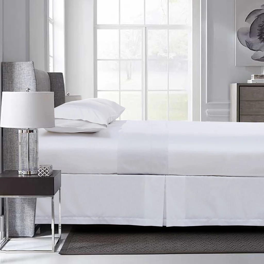 Fitted Sheet, Cotton Sateen Cloud White - Image 2