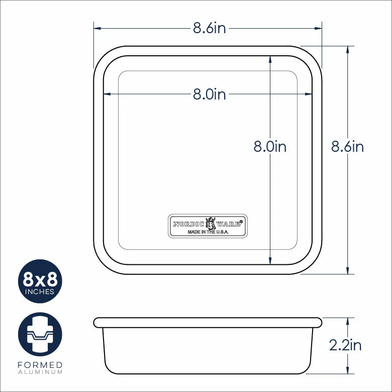 Aluminum Square Cake Pan - Image 2