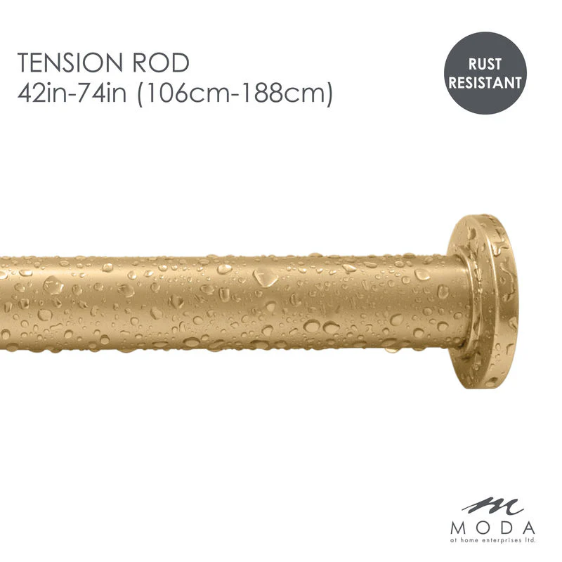 Shower Curtain Rod Draper Gold - Image 1
