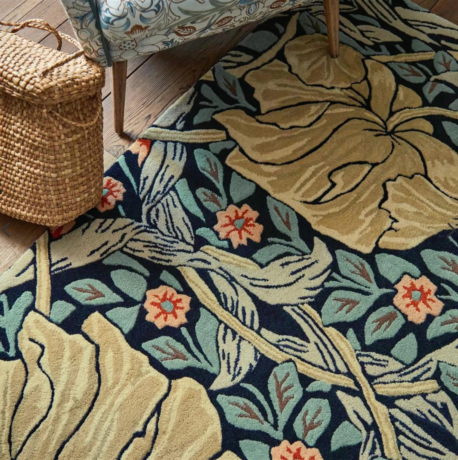Pimpernel Indigo Area Rug - Image 3
