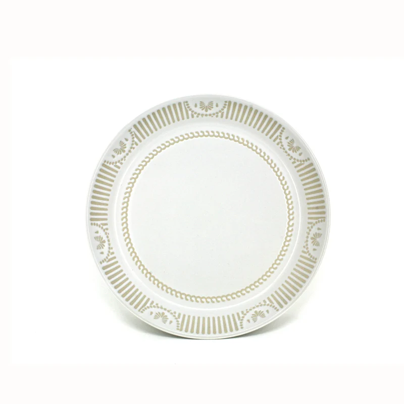 Salad Plate, Batik White - Image 1