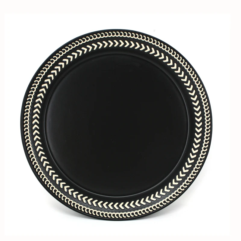 Dinner Plate, Batik Black - Image 1