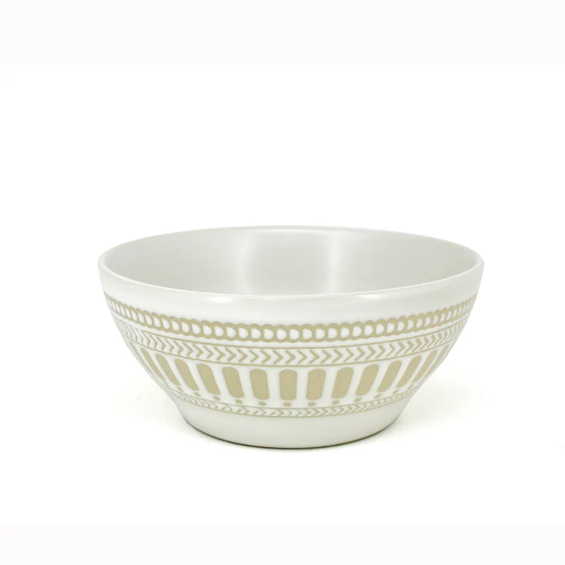 Cereal Bowl, Batik White - Image 1