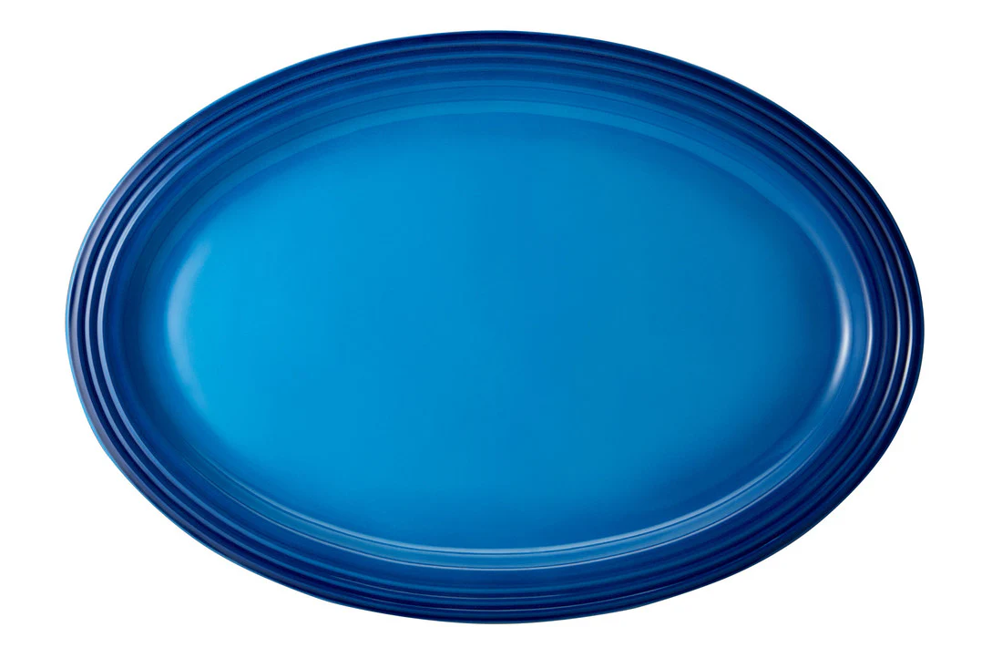 Oval Serving Platter, Blueberry - Image 1