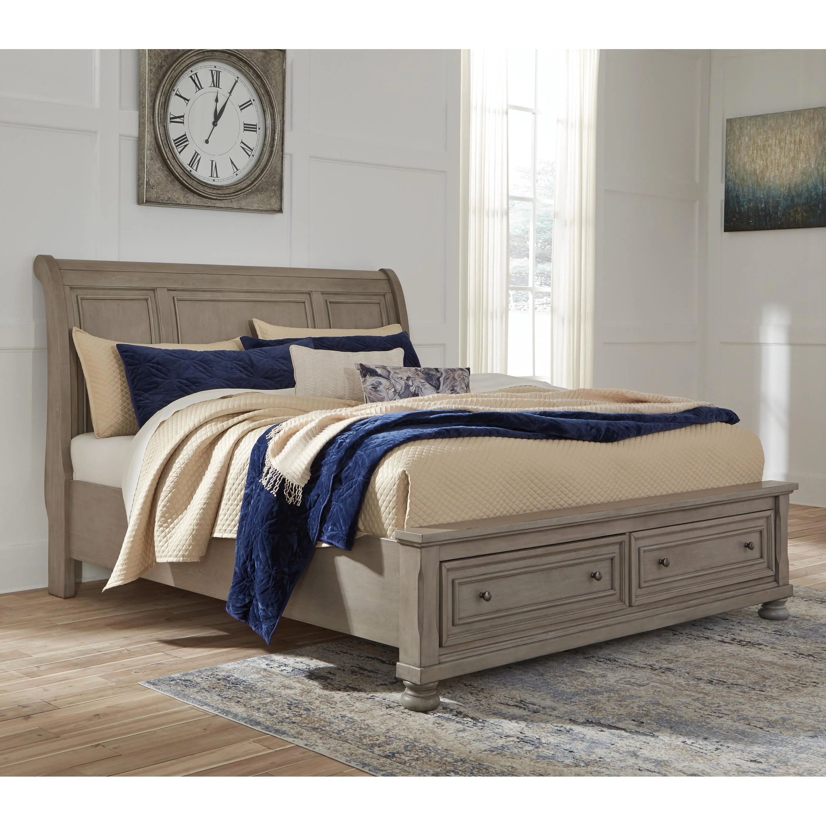 Signature Design by Ashley Lettner King Sleigh Bed with Storage B733-78/B733-76/B733-99 - Image 2