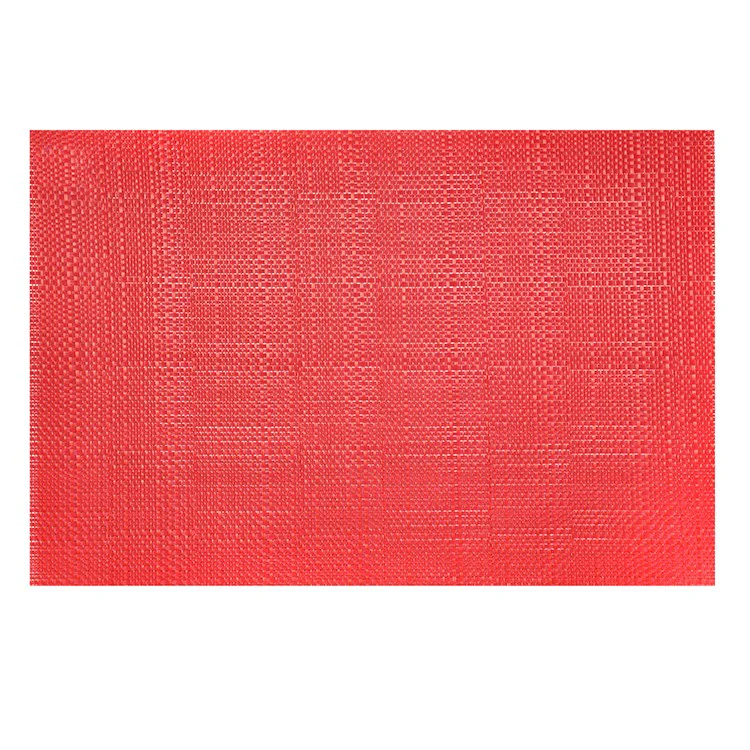 Placemat, Basketweave Red