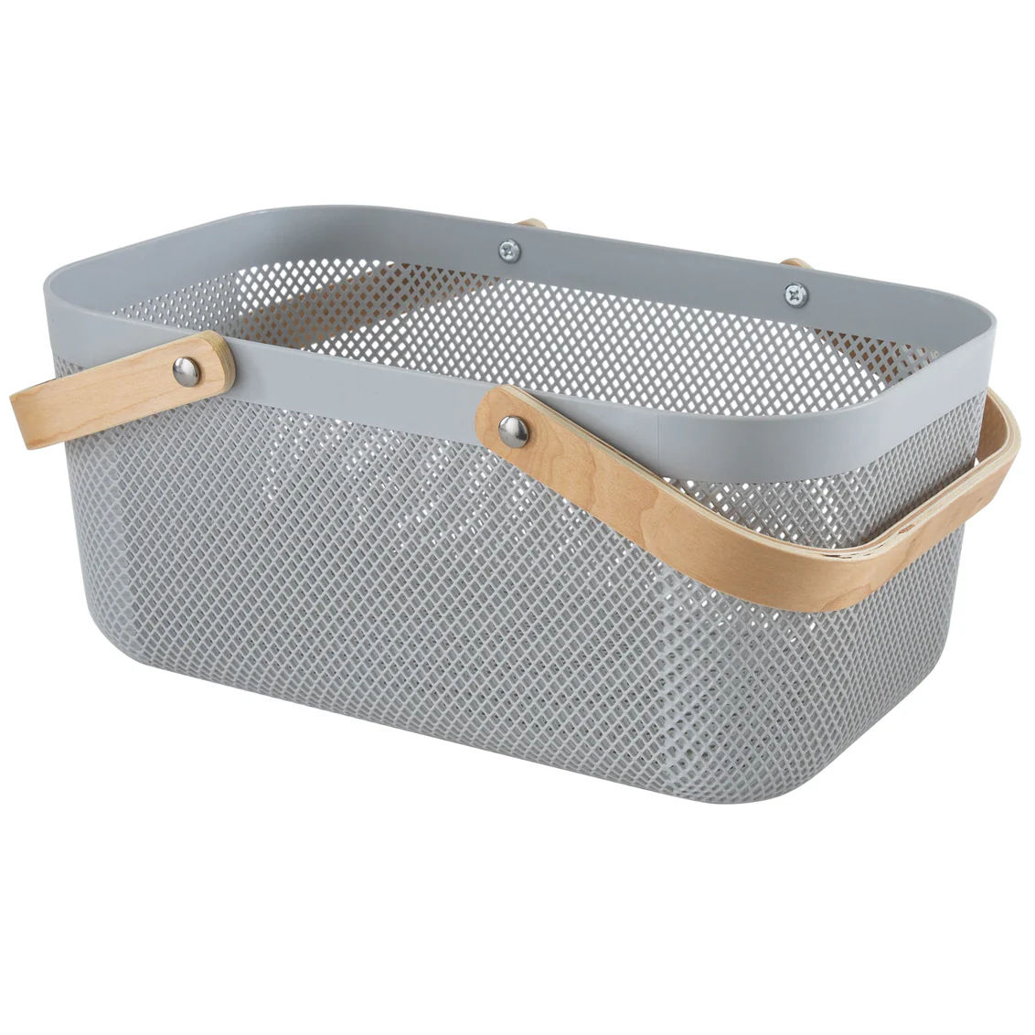 Mesh Storage Basket, Large Grey - Image 1