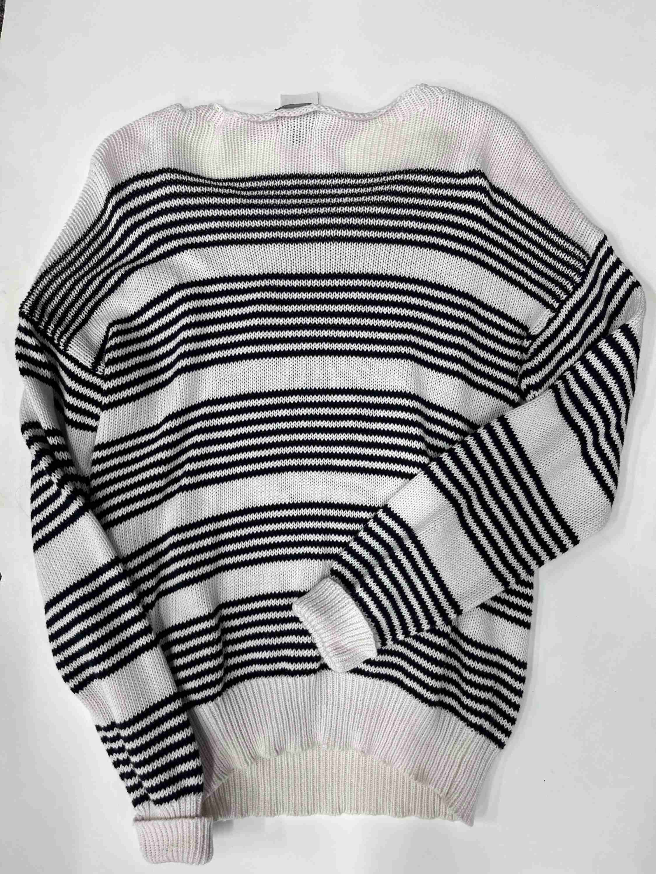 Market & Spruce Crewneck Knit Sweater Stripe Size M - Image 2