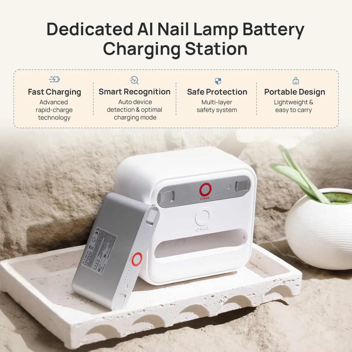 O NAIL Dedicated Battery Cabinet & Pack for AI Nail Lamp - Image 3