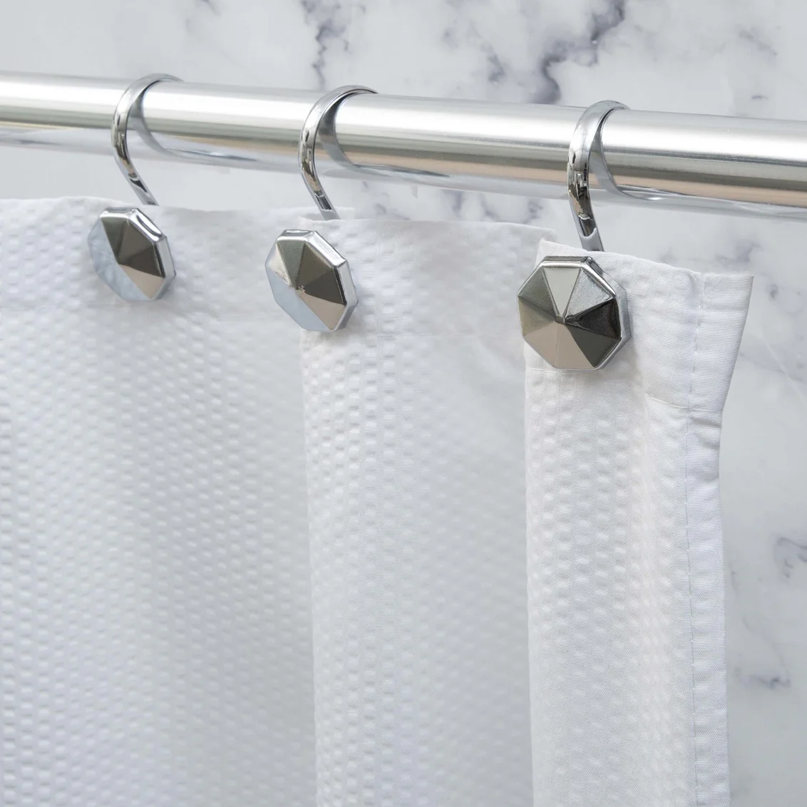 Shower Curtain Hooks Alta - Chrome - Image 2
