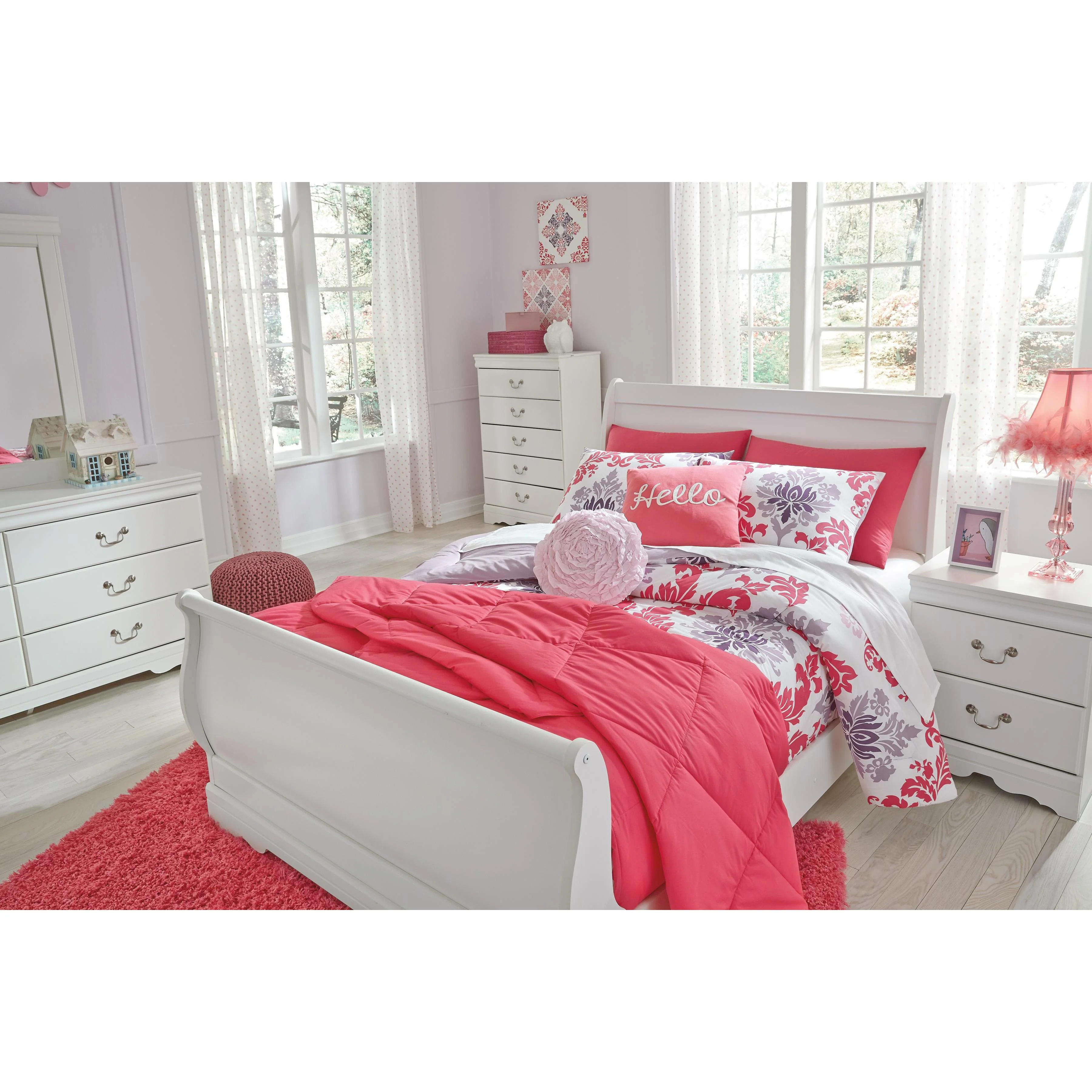 Signature Design by Ashley Anarasia B129B2 Full Sleigh Bed - Image 3
