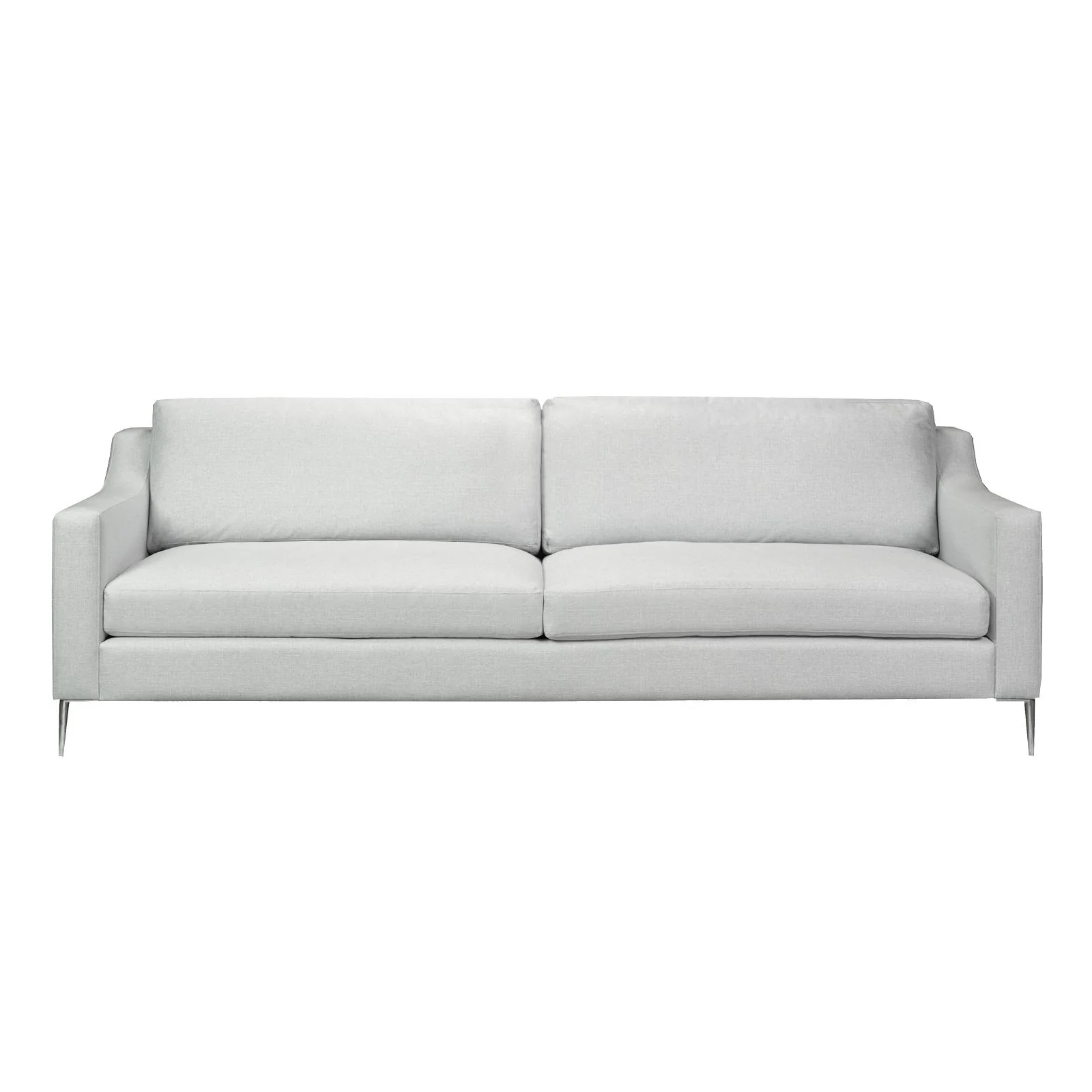 Brentwood Classics Lyra Stationary Fabric Sofa Lyra 1031-38 Sofa - Sophie Light Grey - Image 1