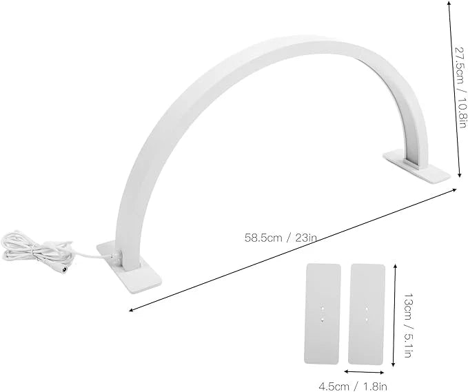 LED Light Desktop Half Moon Nail Desk Lamp Table - Image 2