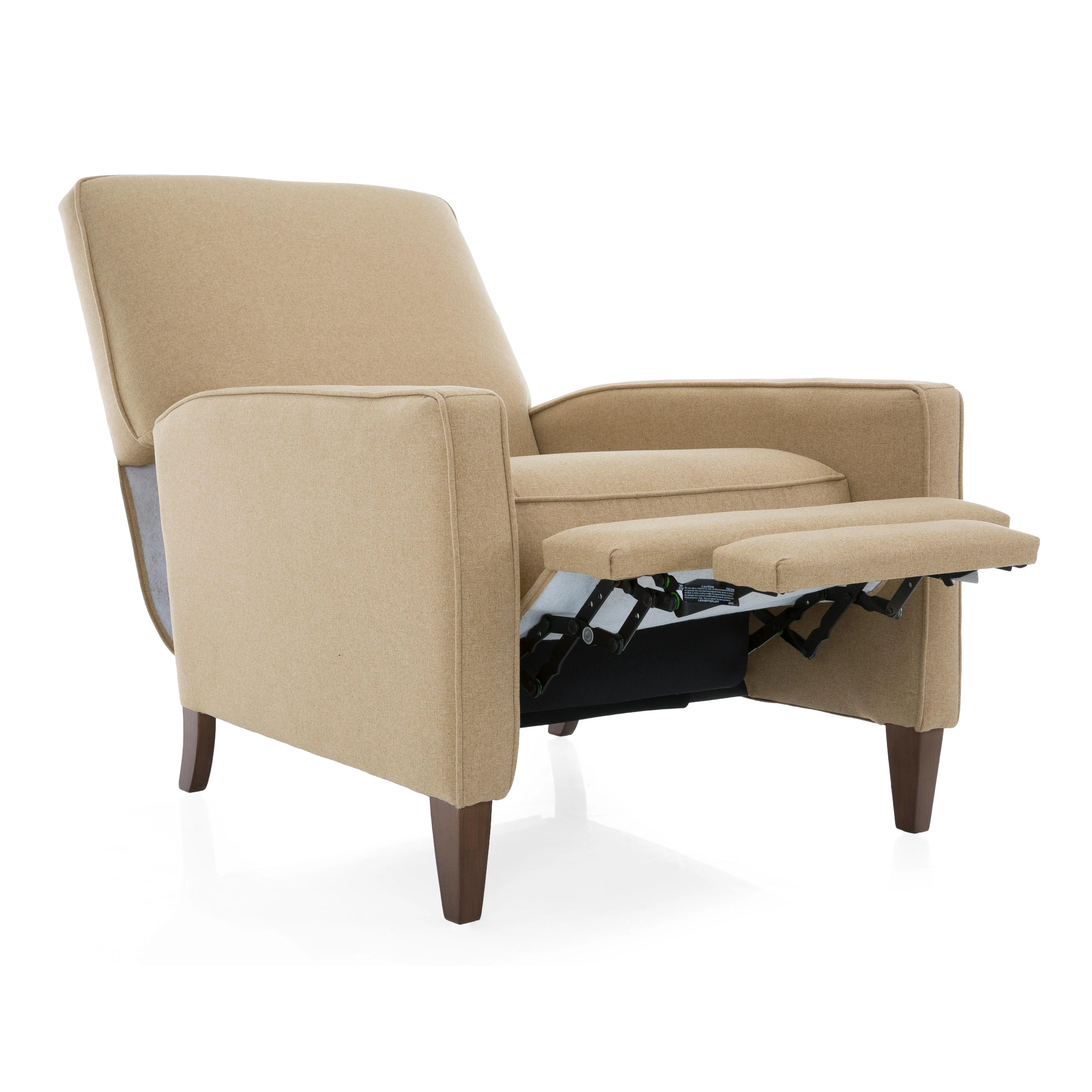 Decor-Rest Furniture Kick Back Fabric Recliner Kick Back 7612 Push Back Chair - Image 2