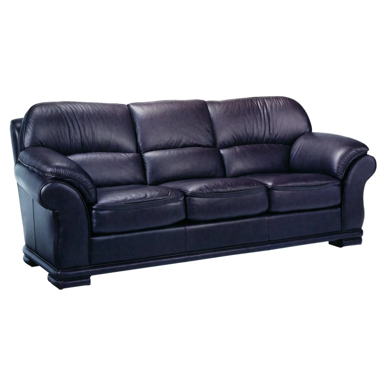 Leather Craft Naples Stationary Leather Sofa Naples Sofa - Image 1