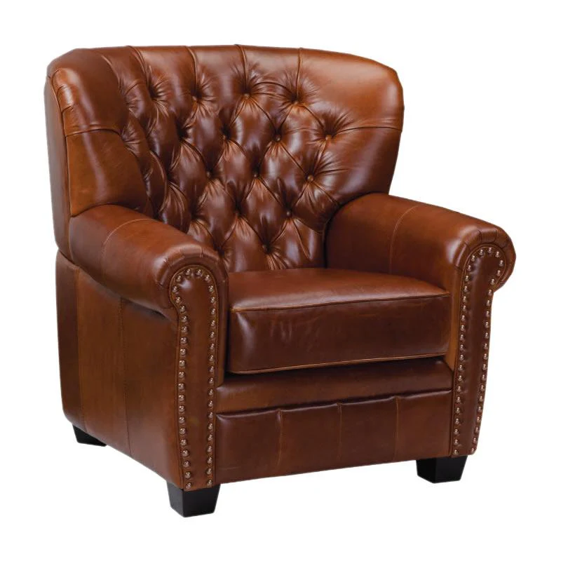 Leather Craft Stationary Leather Chair 866 Chair - Image 1