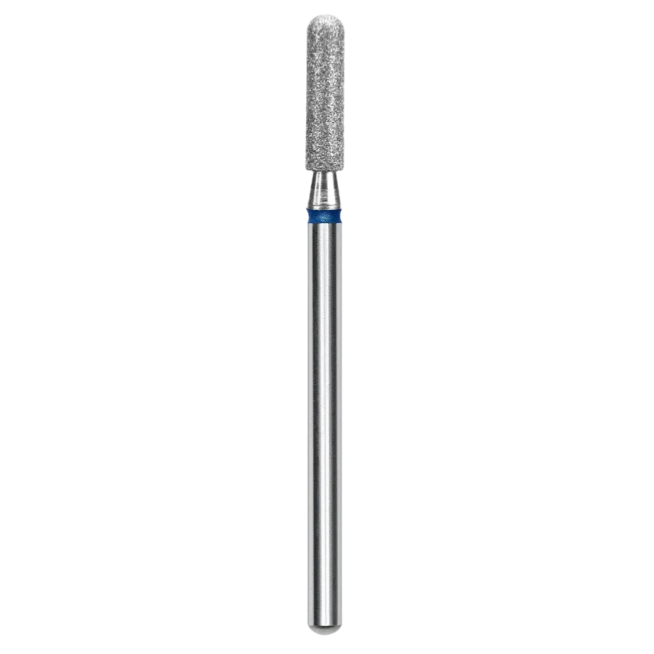 DIAMOND NAIL DRILL BIT, “ROUNDED CYLINDER”, BLUE, HEAD DIAMETER 2,5/10MM (FA30B025/10) – STALEKS™