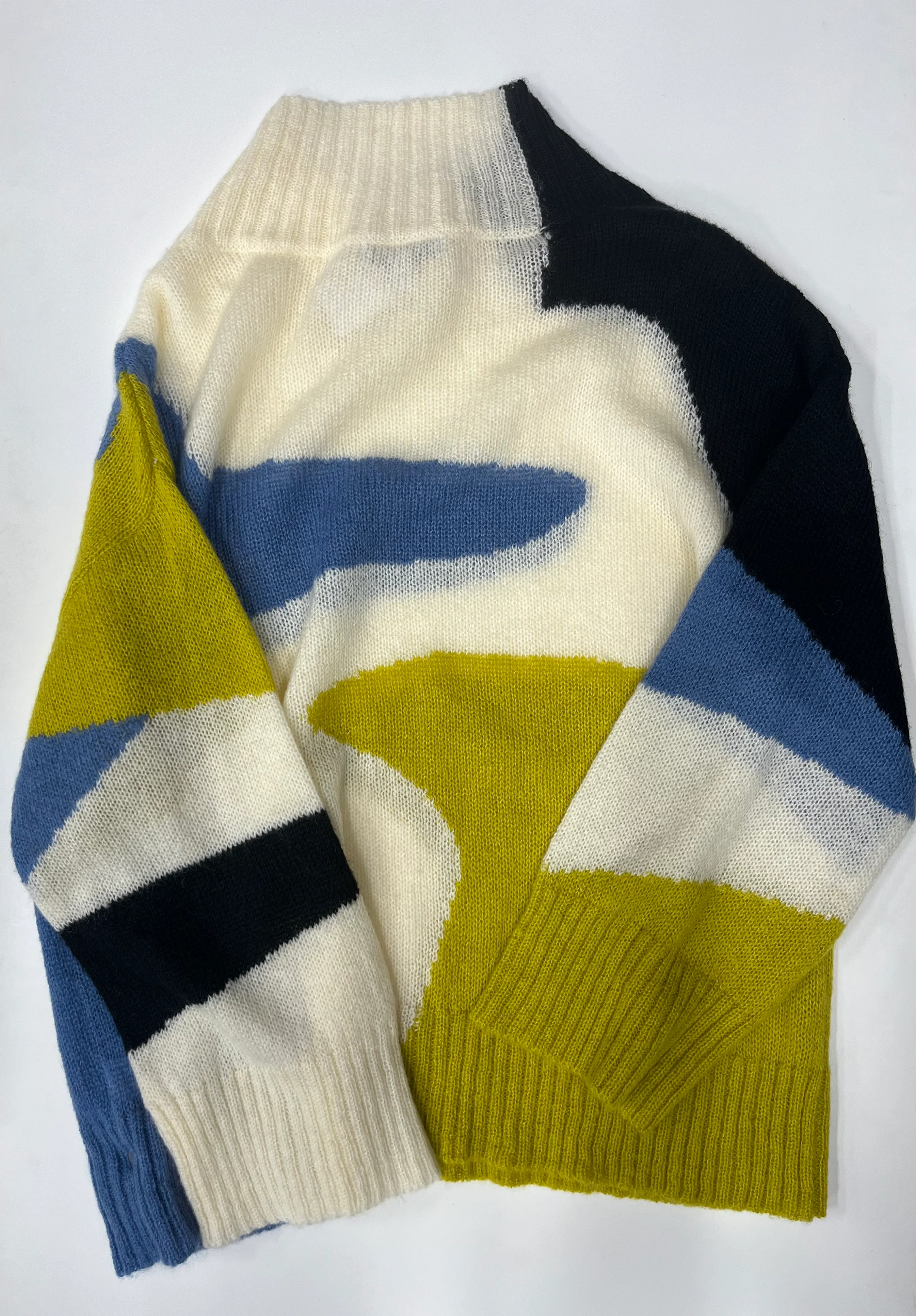 See And Be Seen Long Sleeve Knit Sweater Multi Size M - Image 2