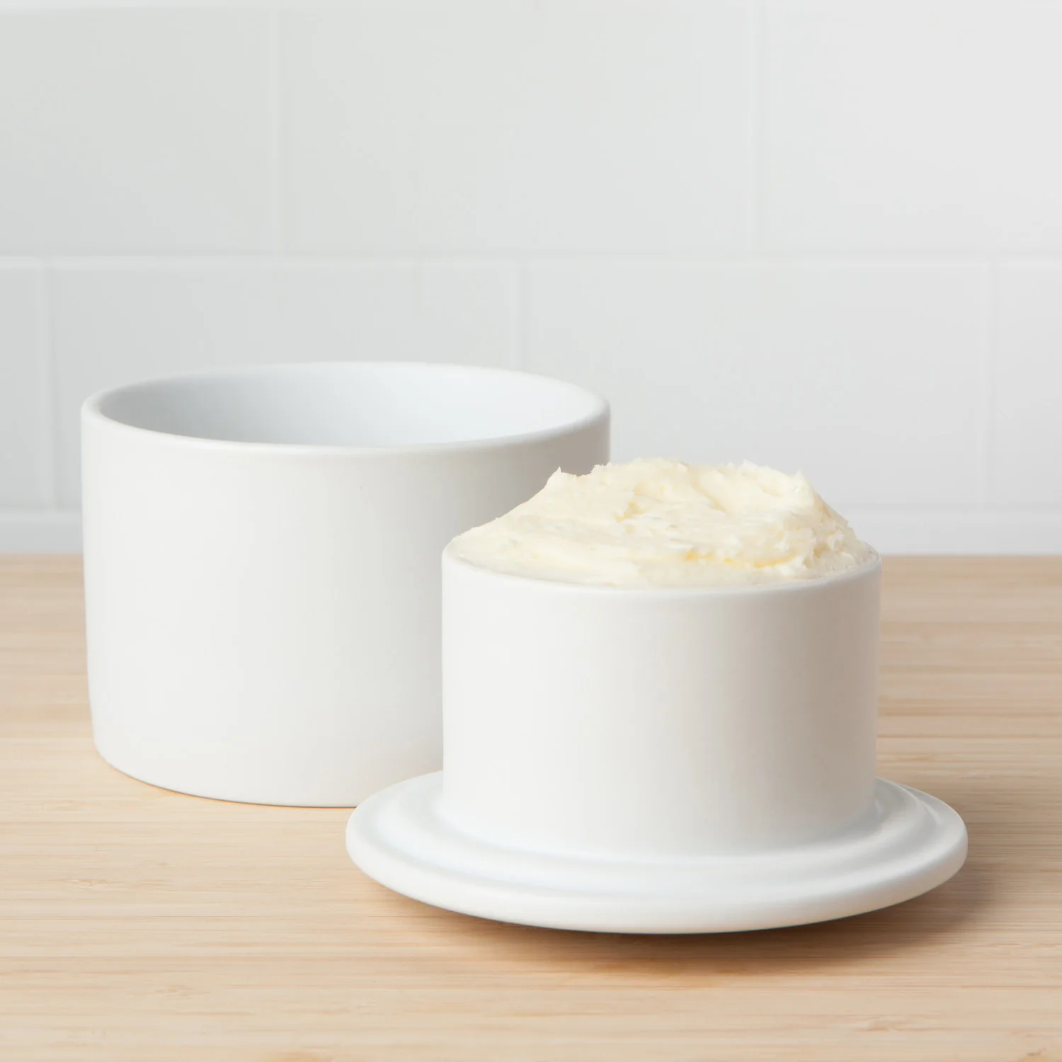 Butter Crock, Matte White - Image 2