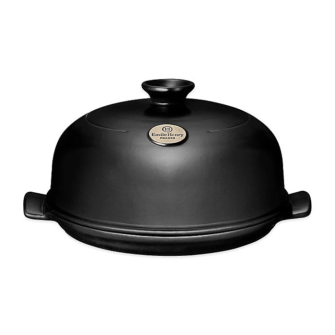 Ceramic Bread Cloche,  Fusain