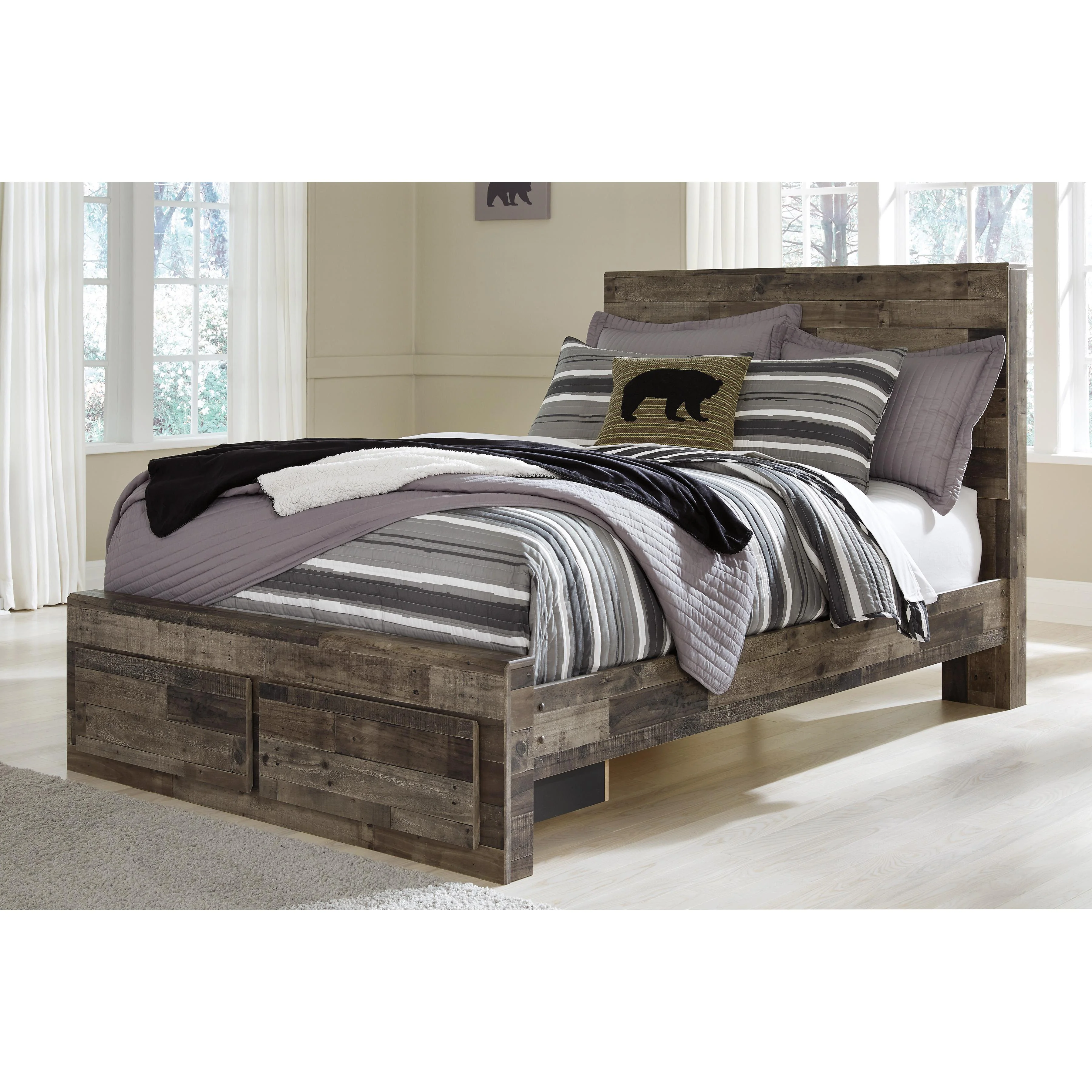 Benchcraft Derekson B200-89 Twin/Full Platform Rails - Image 3