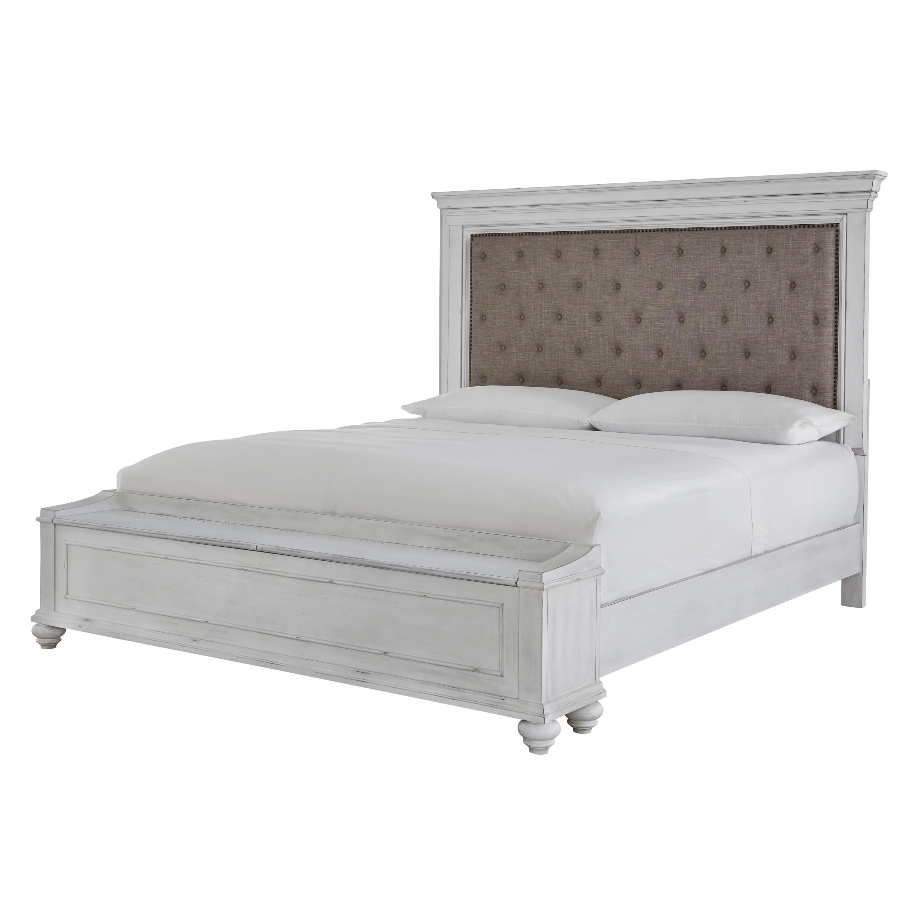 Benchcraft Kanwyn Queen Upholstered Panel Bed with Storage B777-157/B777-54S/B777-96