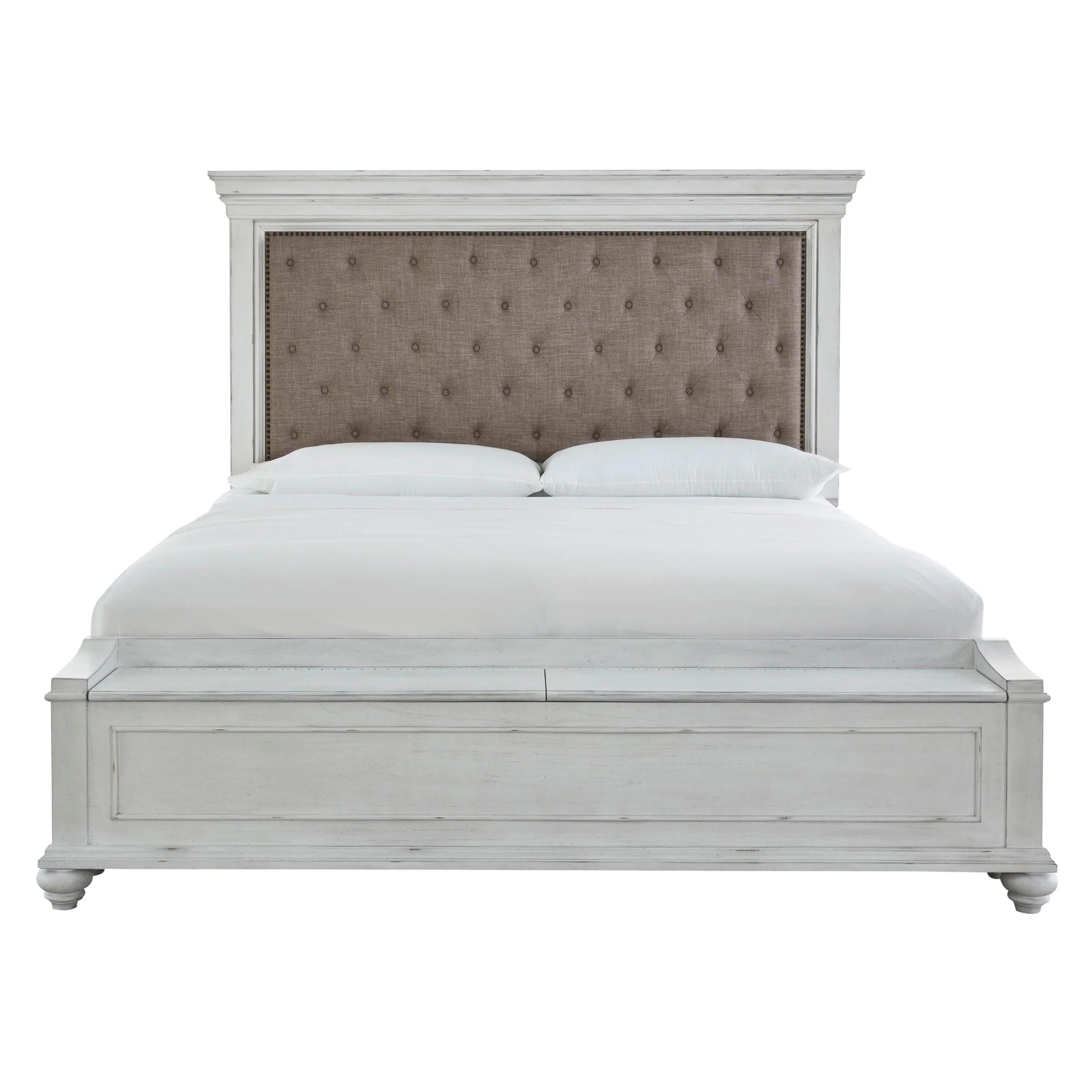Benchcraft Kanwyn Queen Upholstered Panel Bed with Storage B777-157/B777-54S/B777-96 - Image 2