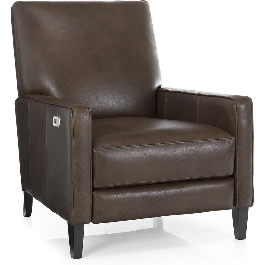 Decor-Rest Furniture Leather Recliner Kick Back 7312 Push Back Reclining Chair