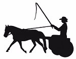 Mini Horse Pleasure Driving Reflective Decal - Image 1