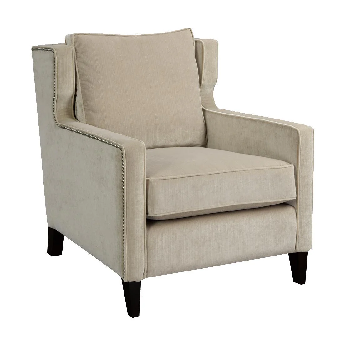 Brentwood Classics Alastair Stationary Fabric Accent Chair Alastair 229-20 Accent Chair – Striato Pewter