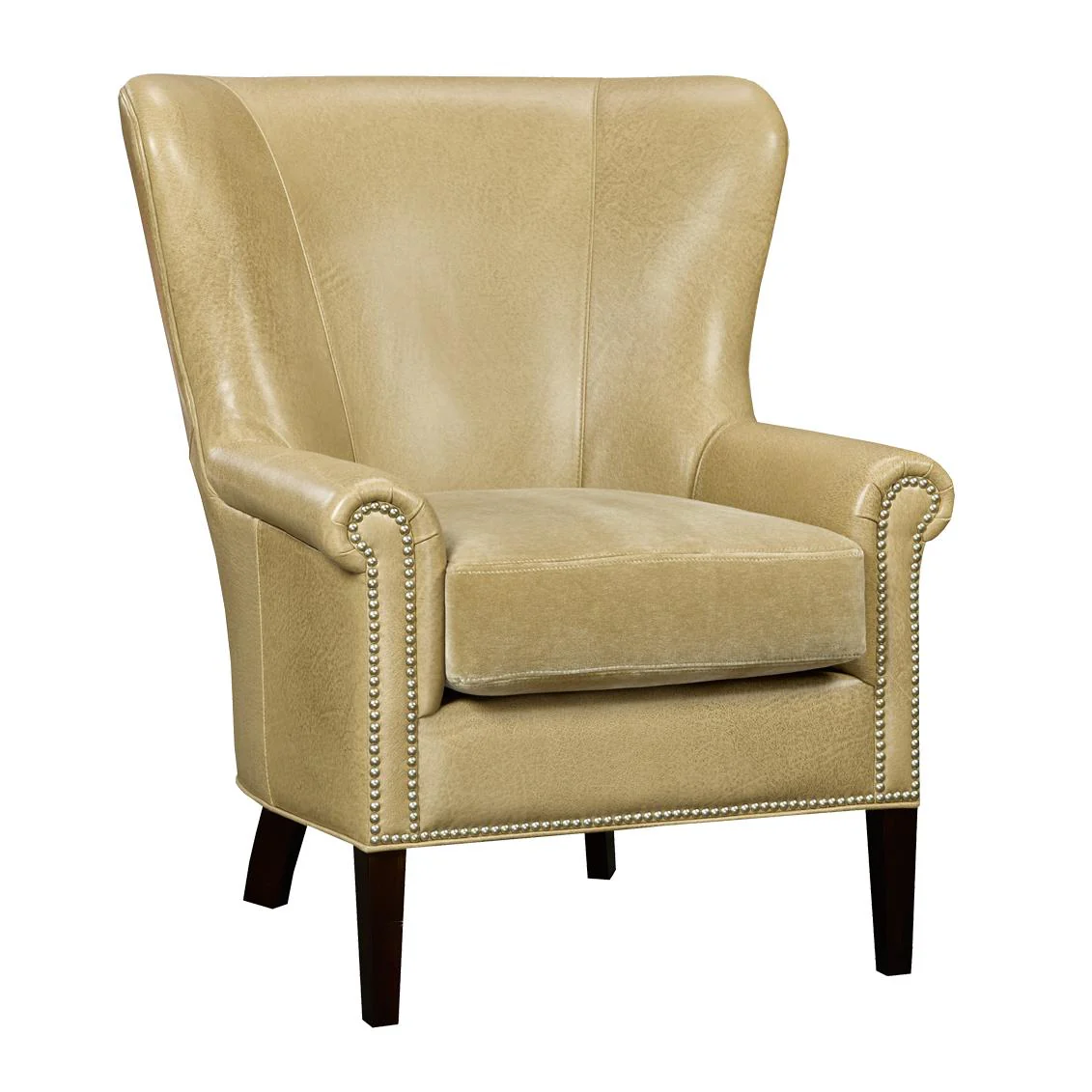 Brentwood Classics Asher Stationary Leather Accent Chair Asher L224-20 Accent Chair – Sonora Taupe