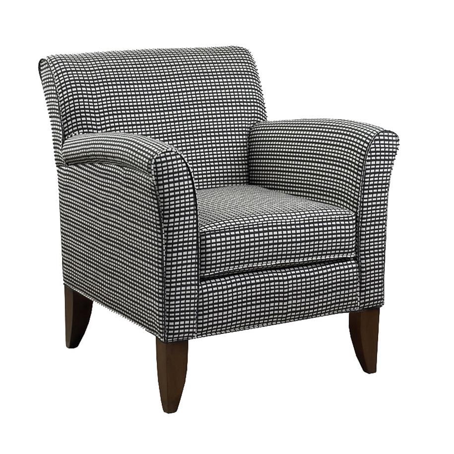 Brentwood Classics Billie Stationary Fabric Accent Chair Billie 128-20 Accent Chair – Varsity Black