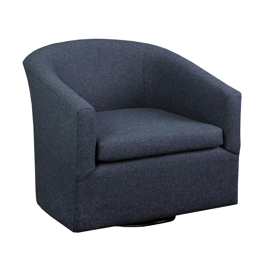 Brentwood Classics Carina Swivel Fabric Accent Chair Carina 250-24 Accent Chair – Earth Cobalt