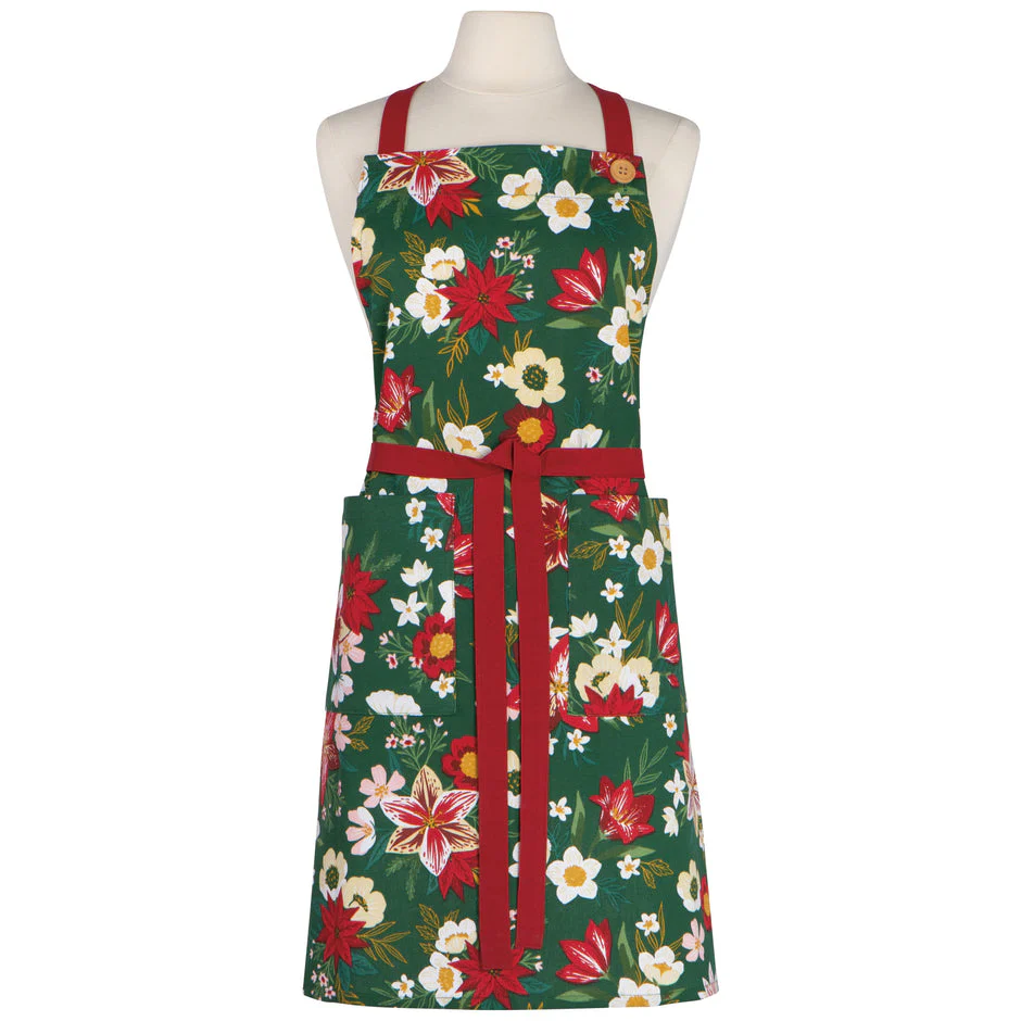 Apron, Spruce Amaryllis - Image 1