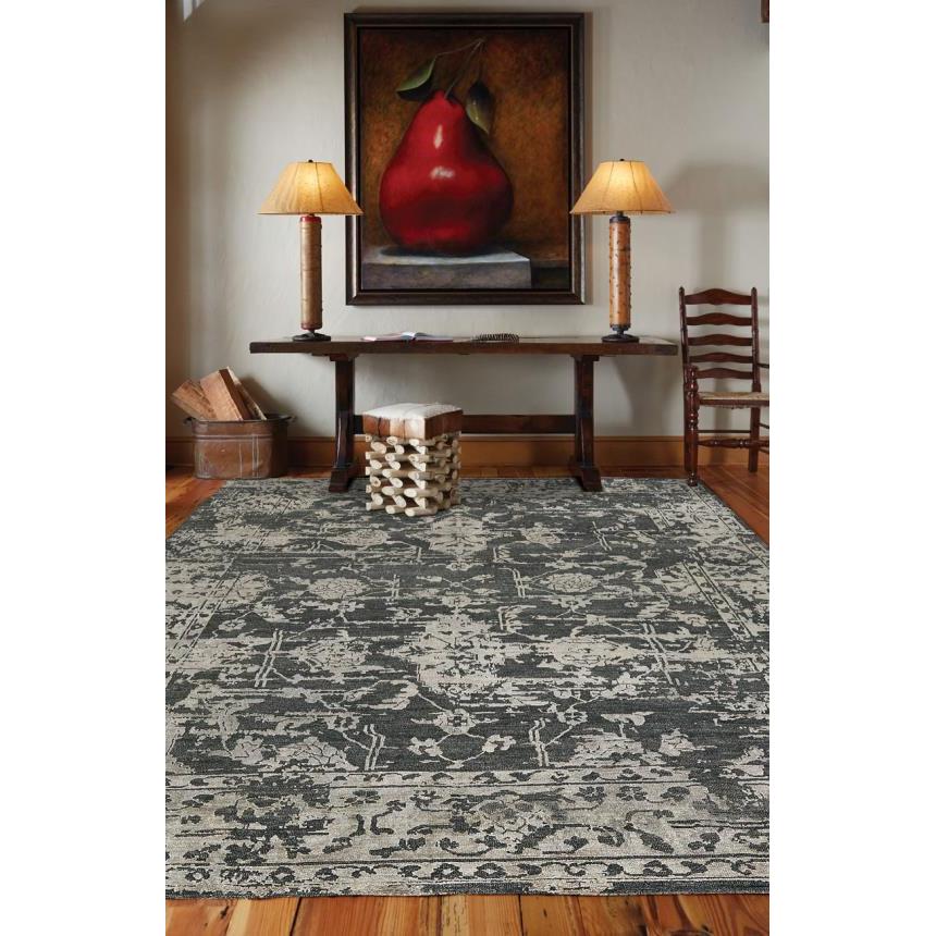 Capel Makrana 1201 5'6"x 8'6" Rug - Charcoal - Image 3