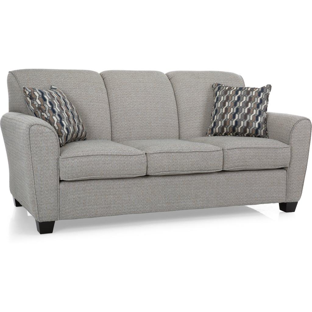 Decor-Rest Furniture Stationary Fabric Sofa 2404-CS-JEREMY-NAVY-R - Image 1