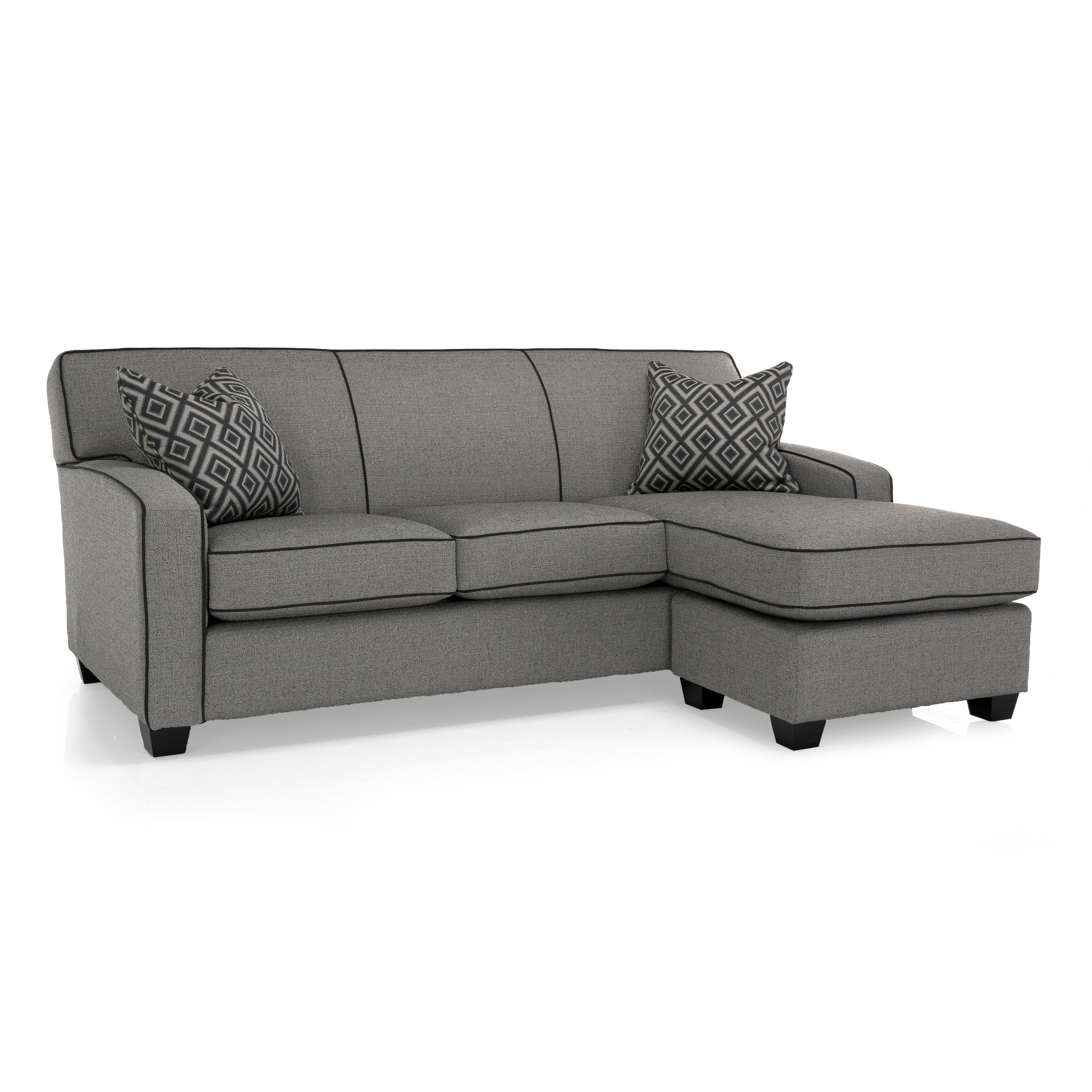 Decor-Rest Furniture Fabric Queen Sofabed 2401-QBCH Queen Sofabed with Chaise